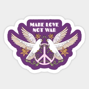 Make Love Not War Sticker